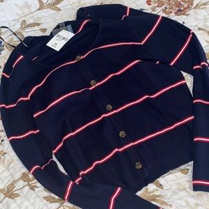 Striped Sweater Cardigan NEVER WORN ‼️
